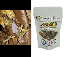 Load image into Gallery viewer, Powder blue isopods for sale Reptanicals Isopod Feast bundle kit bio-active supplies