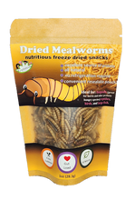 Load image into Gallery viewer, Dried Mealworms by Reptanicals Protein treat for reptiles and isopods