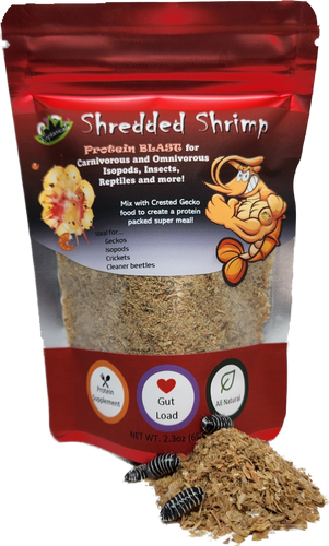 Reptanicals Shredded Shrimp isopod food for sale