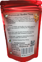 Load image into Gallery viewer, Feeding instructions for Reptanicals Shredded Shrimp