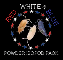 Load image into Gallery viewer, Reptanicals Red White Blue Powder Isopod Pack
