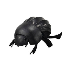 Solid Black Scarab beetle educational figurine Dangomushi 07 for sale Reptanicals