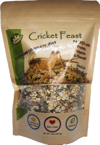 Cricket Feast complete diet for crickets natural gut load food