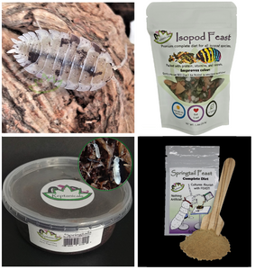 Isopod Gift Set with Springtails and Food Reptanicals Isopod Bundle