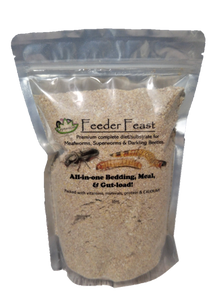 Reptanicals Feeder Feast Premium high protein food for crickets, mealworms, and beetles