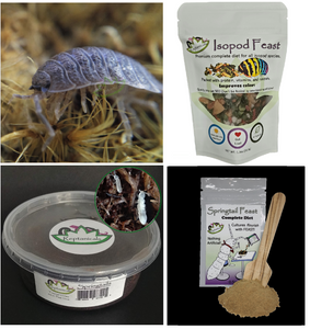 Bioactive Supply Kit Food for terrariums. Isopods Springtails and food