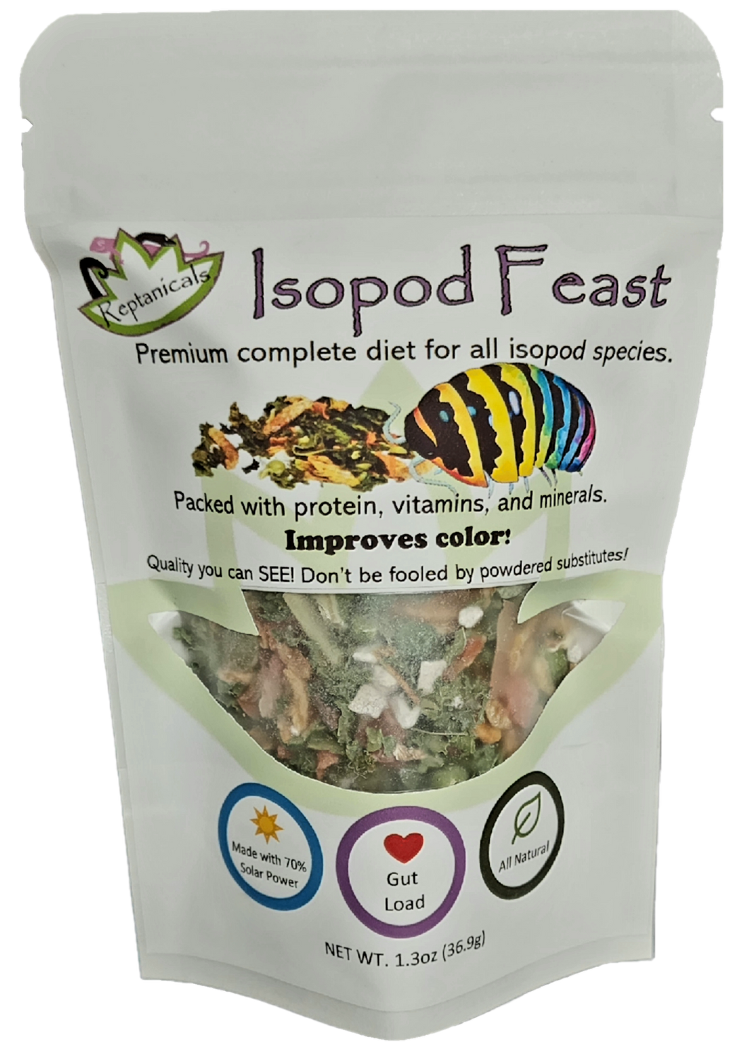 Isopod Feast Reptanicals, isopod feast 1.3 oz complete diet for sale