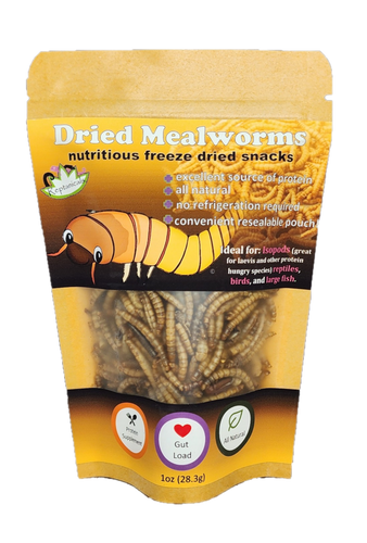 Reptanicals Dried Mealworms isopod food