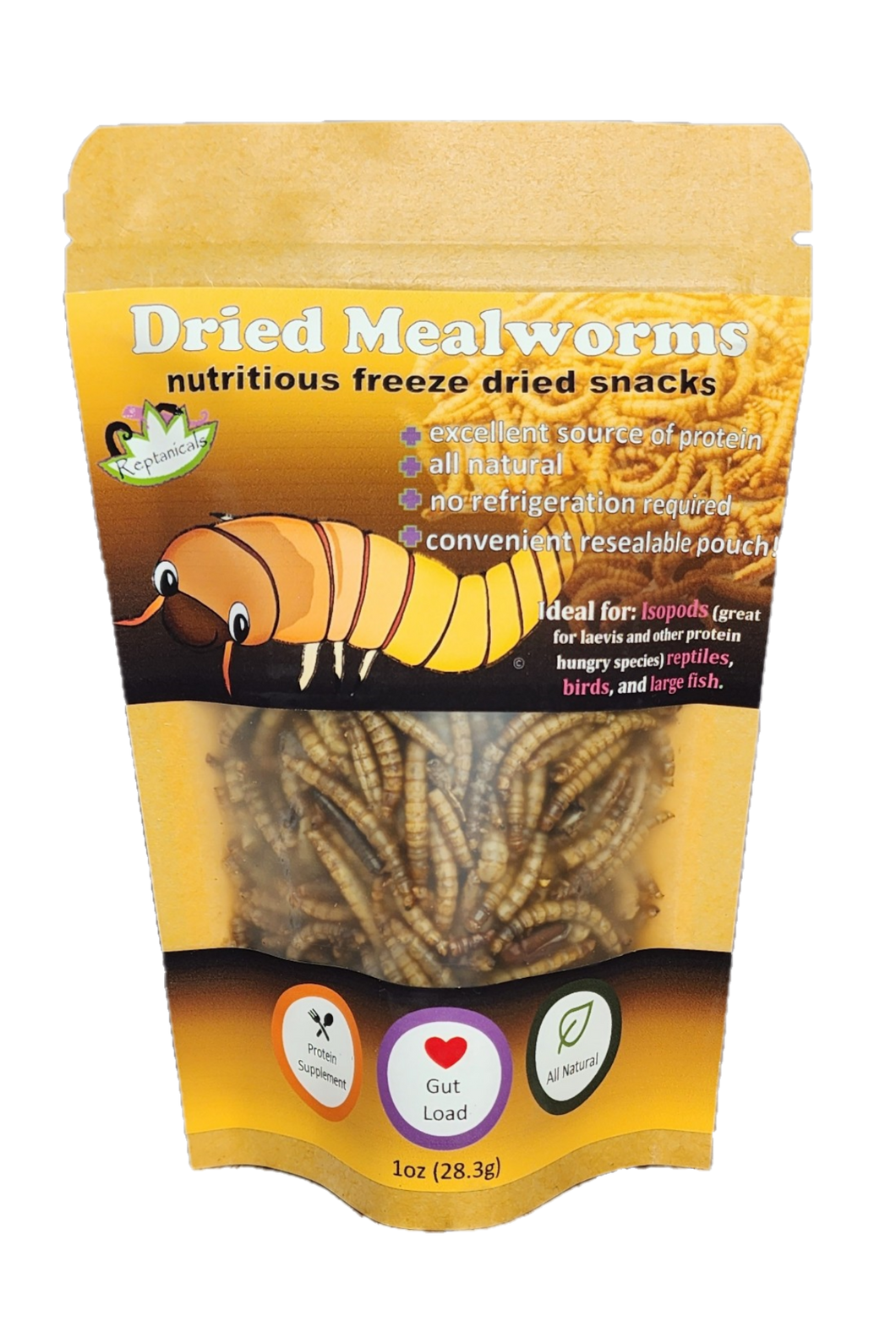 Reptanicals Dried Mealworms isopod food