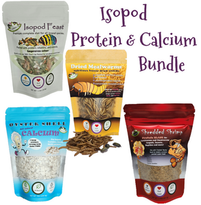 Reptanicals Protein and Calcium Bundle Isopod Supplies for sale