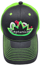 Load image into Gallery viewer, Reptanicals Neon Green Embroidered Cap

