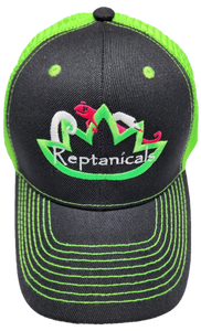 Reptanicals Neon Green Embroidered Cap