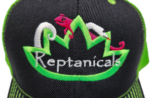 Reptanicals Neon Green Embroidered logo