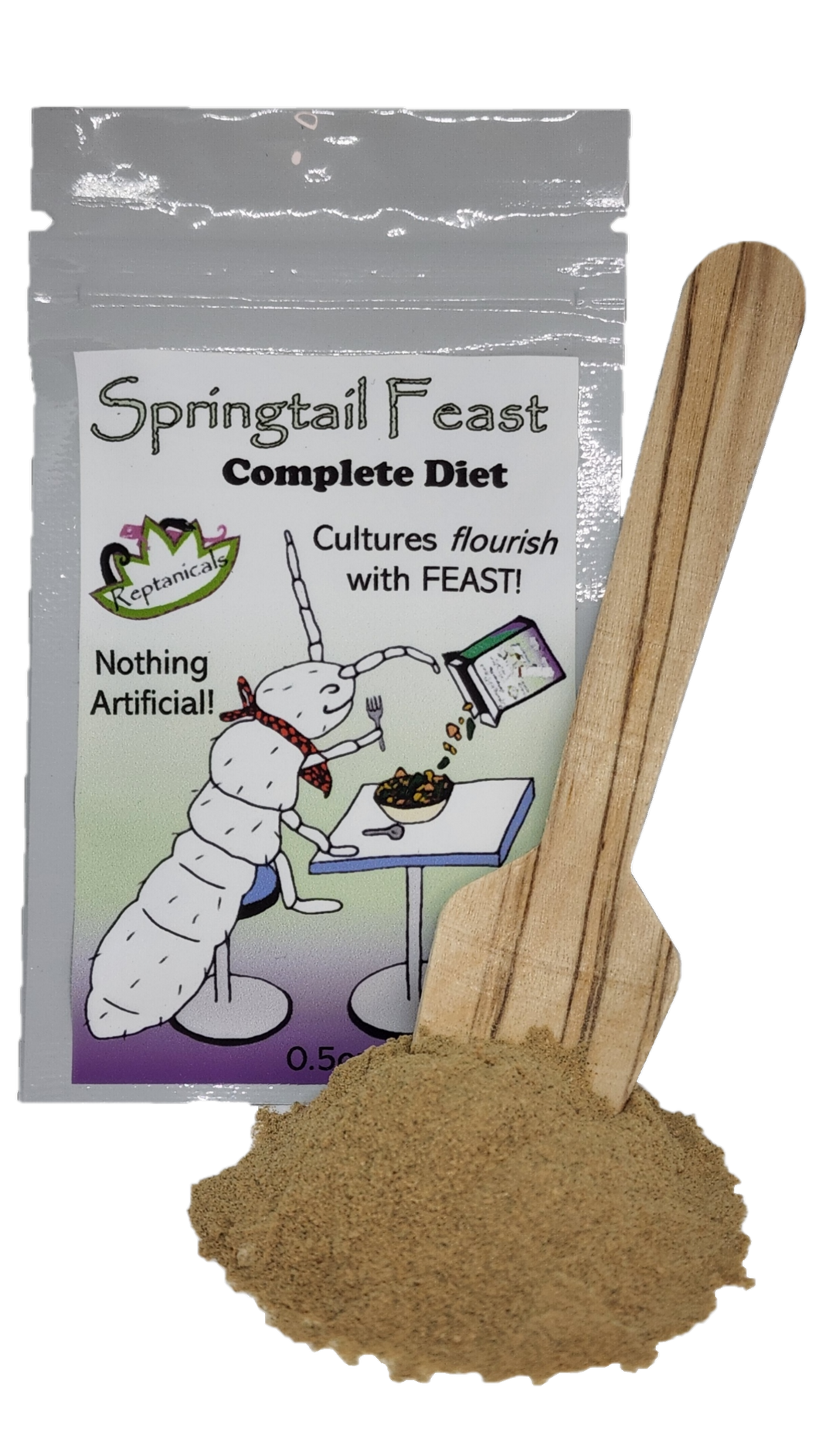 Springtail Feast Food from reptanicals